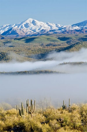 Where does it snow in Arizona?