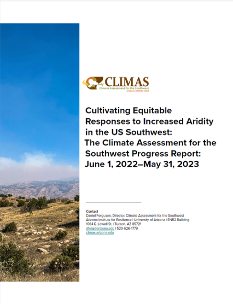 Cover Image of the CLIMAS Annual Report 2022-2023