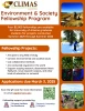 Flyer announcing the opening of applications for the 2025 E&S Fellows