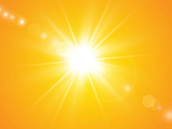 bright sun