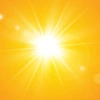 bright sun
